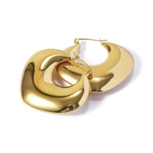 Gold chunky hoops