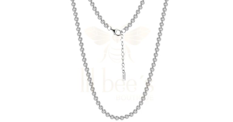 Silver Initial Necklace Dubai